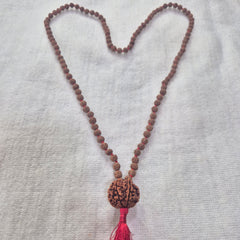 5 Mukhi Nepali Rudraksha + 5 Mukhi Indonesian Rudraksha Mala Combination