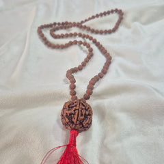 4 Mukhi Nepali Rudraksha + 5 Mukhi Indonesian Rudraksha Mala Combination