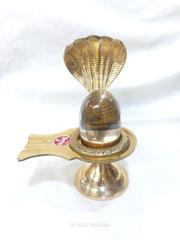 Sphatik Shivling With Brass Jalhari