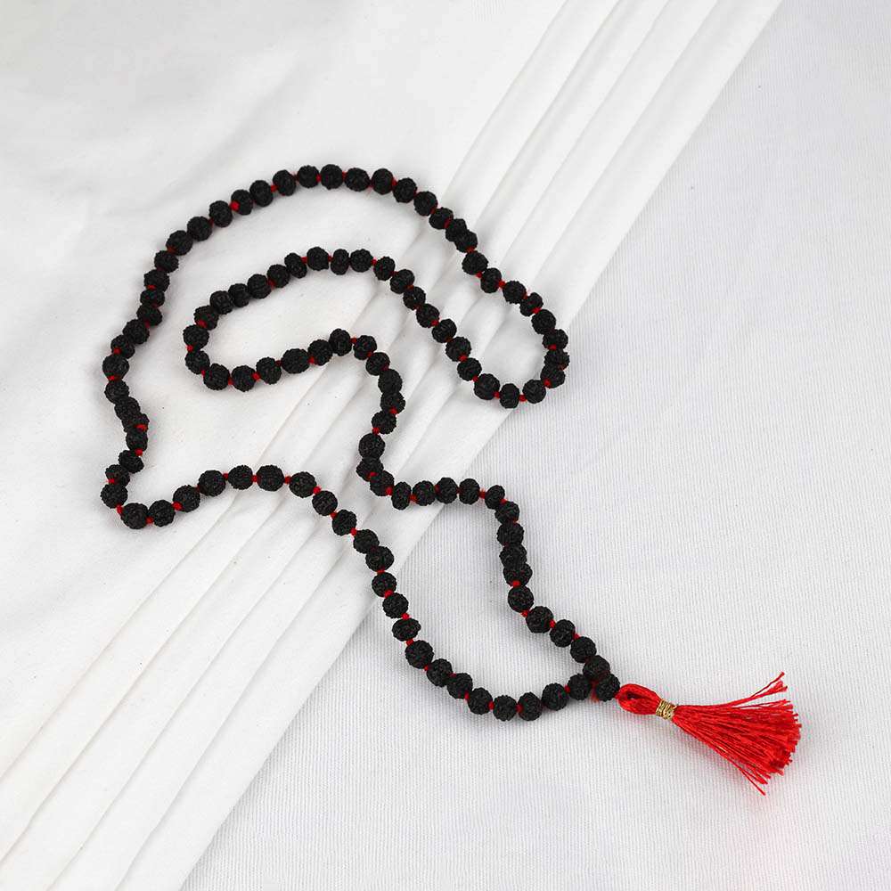 5 Mukhi Rudraksh Mala (Black)