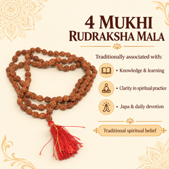 4 Mukhi Rudraksh Mala
