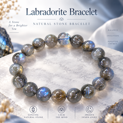 Labradorite Bracelet | Premium Quality| Natural Gemstone Bracelet