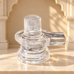 Sphatik Shivling – Natural Crystal Shivling for Shiva Puja