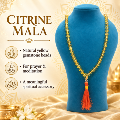 Citrine Mala 8 mm