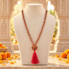4 Mukhi Nepali Rudraksha + 5 Mukhi Indonesian Rudraksha Mala Combination