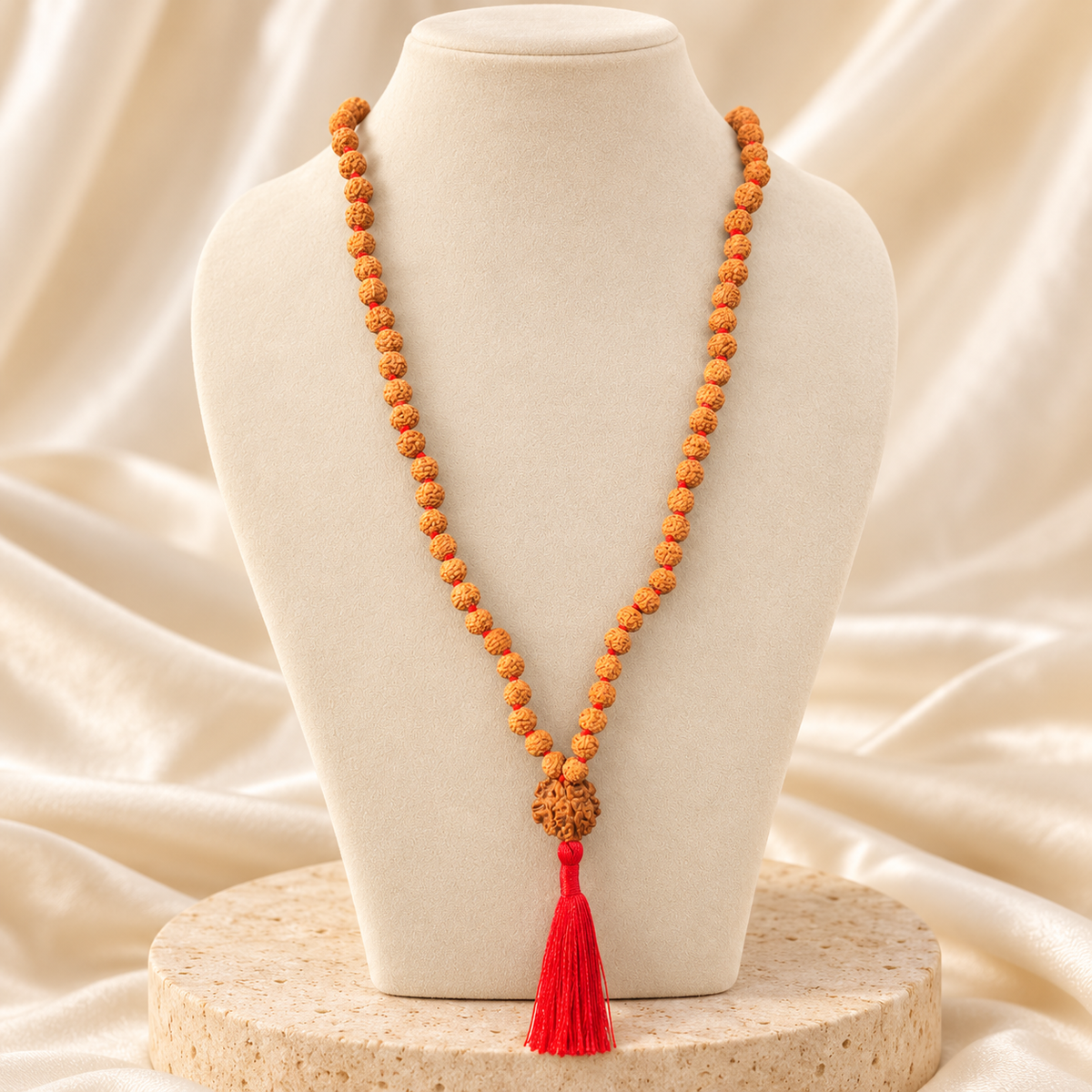 3 Mukhi Nepali Rudraksh + 5 Mukhi Indonesia mala