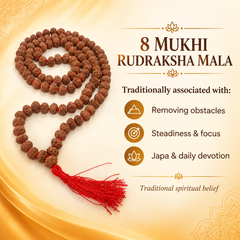 8 Mukhi Rudraksh Mala