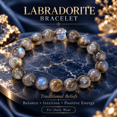 Labradorite Bracelet | Premium Quality| Natural Gemstone Bracelet