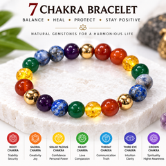 7 Chakra Bracelet – Natural Gemstone Energy Bracelet