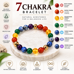 7 Chakra Bracelet – Natural Gemstone Energy Bracelet
