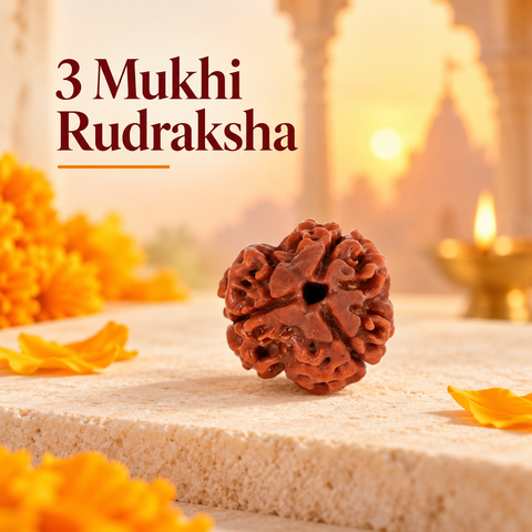 3 Mukhi Nepali Rudraksh