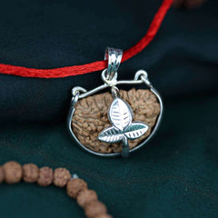1 mukhi rudraksh silver capping