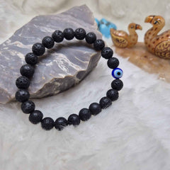 Lava + Evil Eye Bracelet