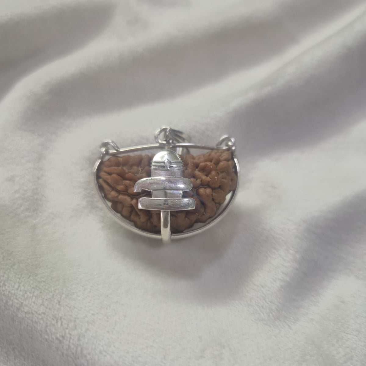 1 mukhi rudraksh silver capping