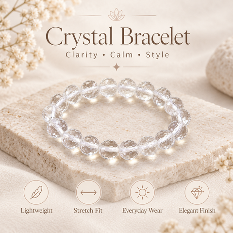 Cristal (Sphtic) Bracelet Dimond Cut Bracelet