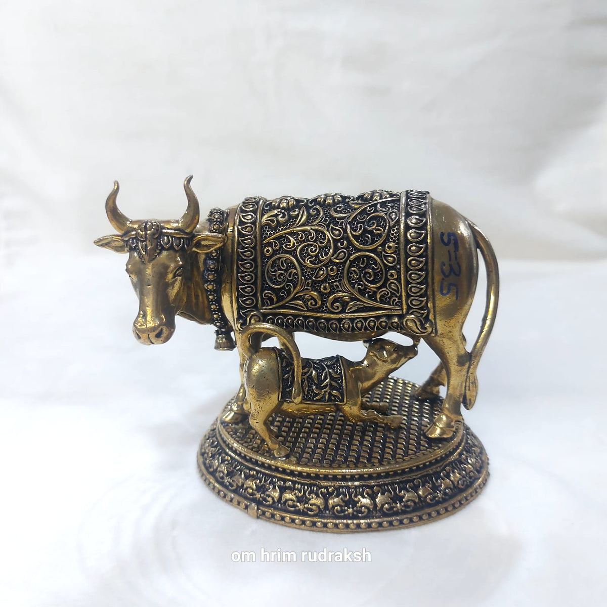 Cow with Calf ( Kamdhenu) Brass