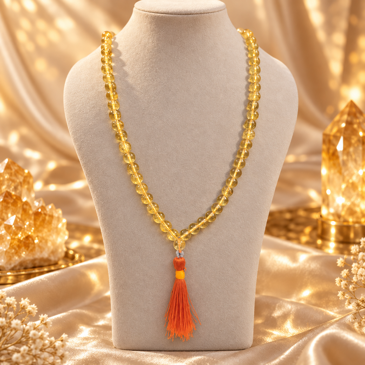 Citrine Mala 8 mm