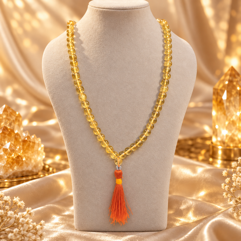 Citrine Mala 8 mm